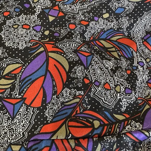 LuLaRoe Maxi Skirt Women XS Boho Tribal Feather Jersey Knit Colorful Comfort - Picture 7 of 10